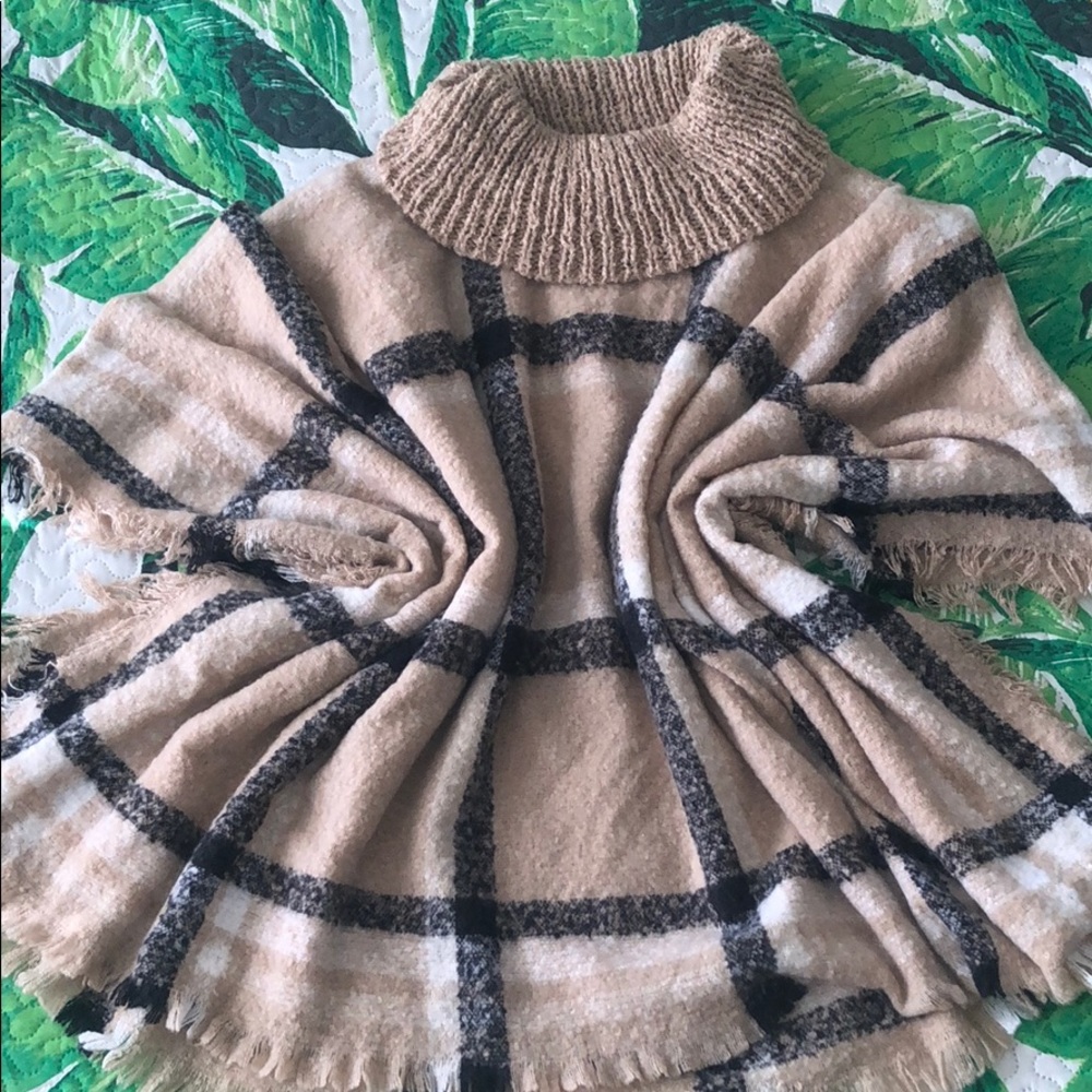 Apt 9 Fuzzy Cowl neck Poncho
